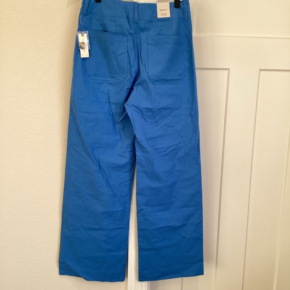 Anthropologie COLETTE Full-Length Linen Pants Maeve NEW 28 Blue - Picture 11 of 16